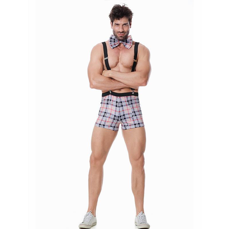 Fun Underwear Mens Sexy Strap Pants Cosplay Role Play Bar Clothing Christmas