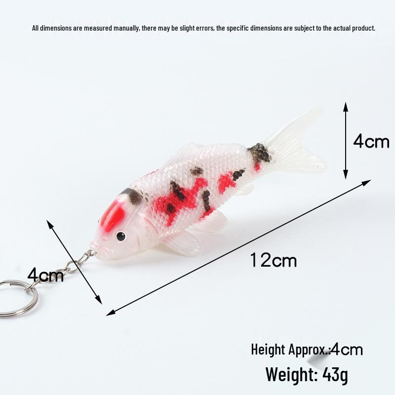 

Брелок ПВХ Риба Кої: Прикраса для акваріума у вигляді моделі золотої рибки