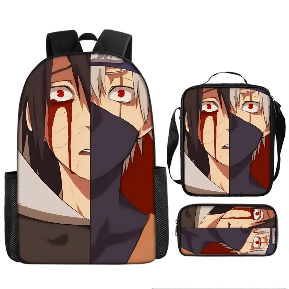 

Рюкзак большой вместимости Наруто для учеников начальной школы с 3 по 6 класс, рюкзак для девочек-подростков Pencil Case