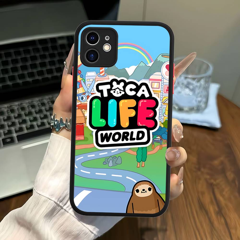 Toca Boca Toca Life World Phone Case For IPhone 16 15 14 13 12 11 Pro Max 7 8 6 6s Plus Matte Cover