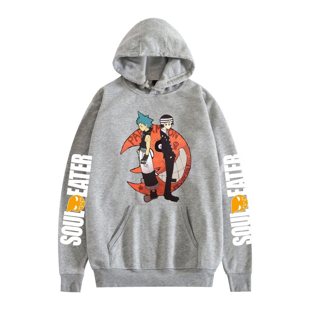 Soul Eater Anime Graphic Printing Autumn Winter Fleece Hoodie