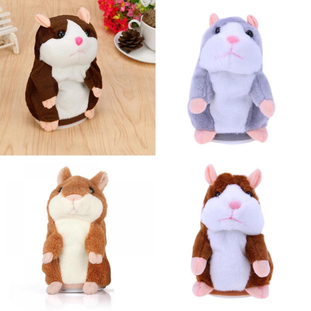 Talking Hamster Plush Toy With Recording Function For Kids Gift And Collectible Use