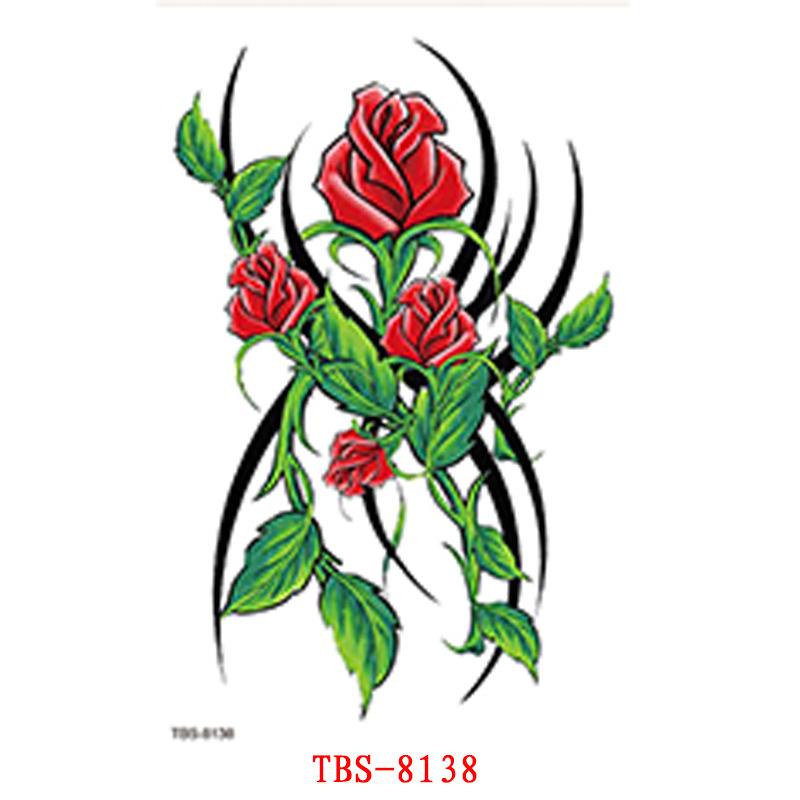 Waterproof Tattoo Sticker, Small Flower Arm, Totem, Semi-Permanent Tattoo Sticker Tattoo