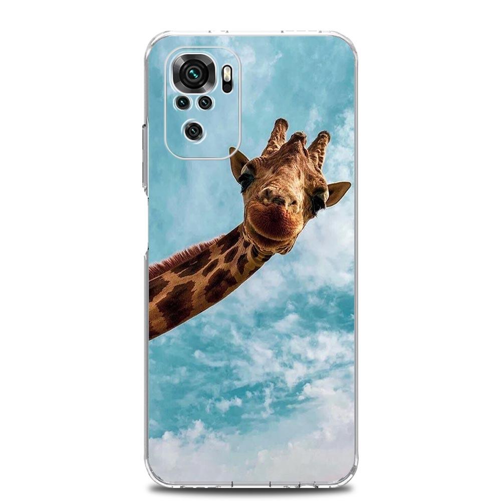 giraffe Phone Case For Xiaomi Redmi Note 13 12 5G 9S 9 8 10 11 Pro Plus 4G 9T 13C 12C10C 9C 9A 7 Pro Clear Cover
