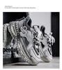 Men's Trendy Breathable Mesh Sneakers with Thick Tire Sole