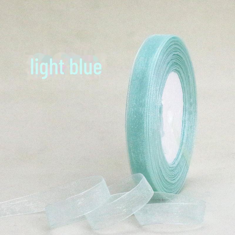 Snow Yarn Ribbon – 1.2cm Decorative Bow for Gift Boxes, Festivals & DIY, 45m