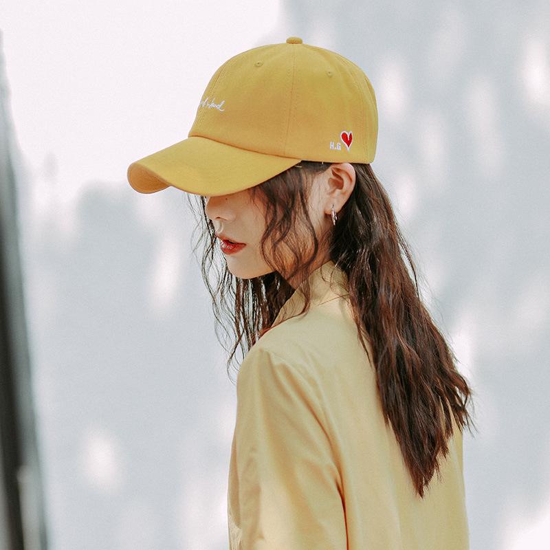 

Small Fresh College Style Hat Women Letter Embroidered Street Baseball Hat Men Summer Travel Sun Protection Baseball Cap W7104WW-Adjustable