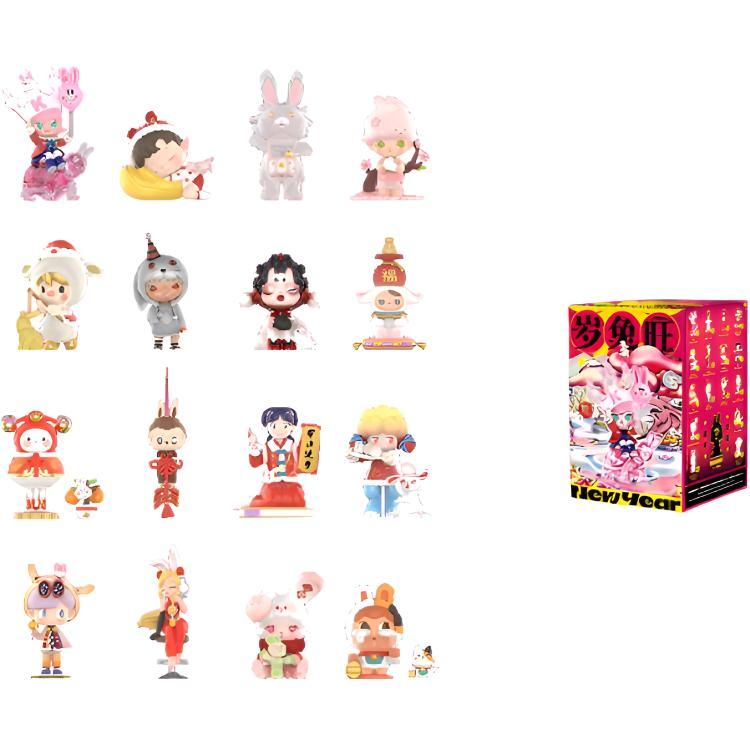 

POP MART Molly,Labubu Prosperity Bunny Collection Mystery Boxes, Single Mystery Box