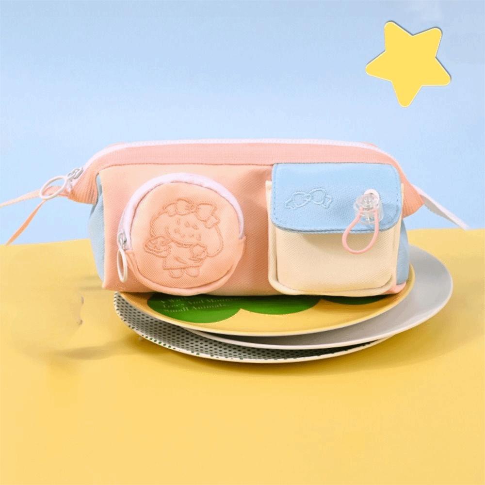 Simple Pencil Case Cartoon Stationery Bag Durable Pencil Bag Elementary School Students