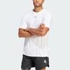 Adidas Hiit Workout 3 Stripes Tee T Shirt Men's White IS3718