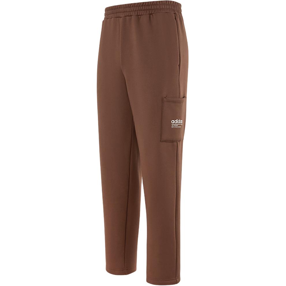 

Adidas SS25 Mens Outdoor Series Fleece Moisture-Wicking Casual Warm Mid-Rise Knitted Sports Pants Men Pants Dark-Brown JX9412 S