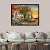 Diamond Painting Kit Landscape Rhinestone DIY Diamond Embroidery Cross Stitch Garden Mosaic Children's Room Decoration