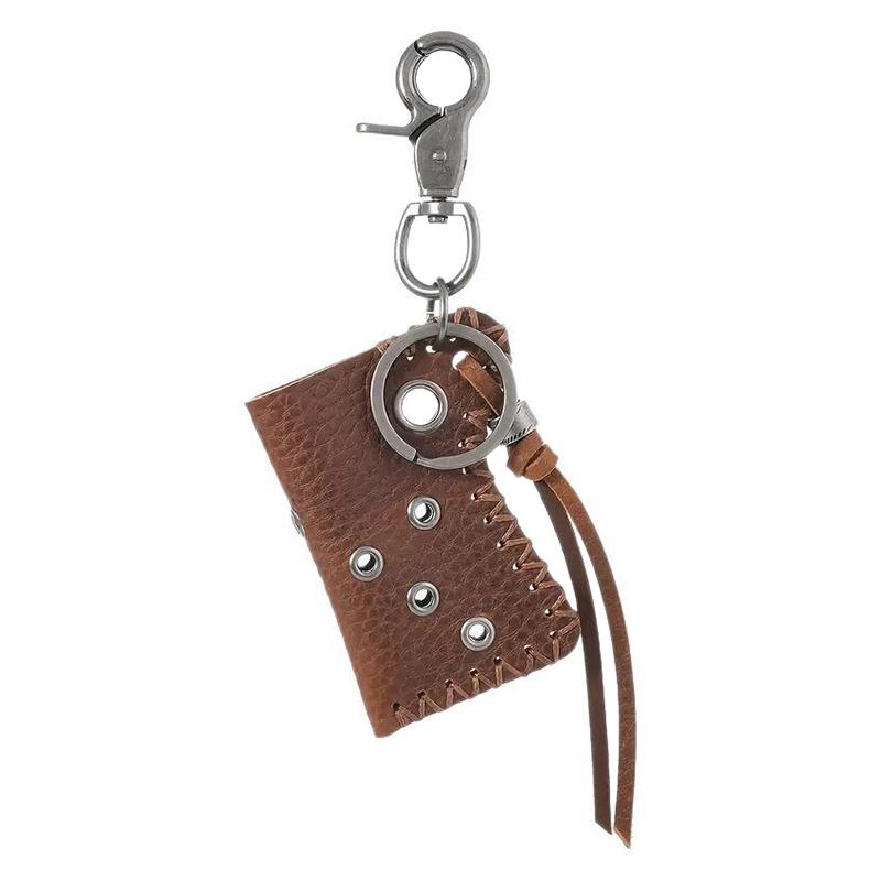 1 Stück Retro Handgefertigt Weiches Rindsleder Feuerzeug Lederetui Design Schlüsselanhänger Für Herren Aufbewahrung Schlüsselanhänger Freiliegendes Bequemes Feuerzeugetui