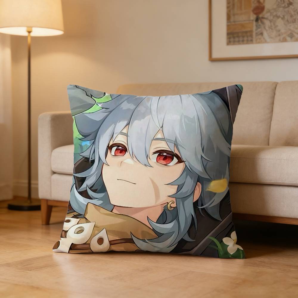 Razor Genshin Game I-Impact Pillow Case Cushion Cover Throw Pillow Case For Car Sofa