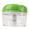 Garlic Chopper Manual Mini Safe Multipurpose Transparent Garlic Mincer with Drawstring for Kitchen Green