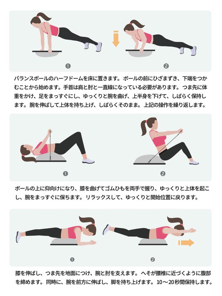 PROIRON Balance Dome, Balance Ball, Hemisphere, Balance Board, 300kg Weight Capacity