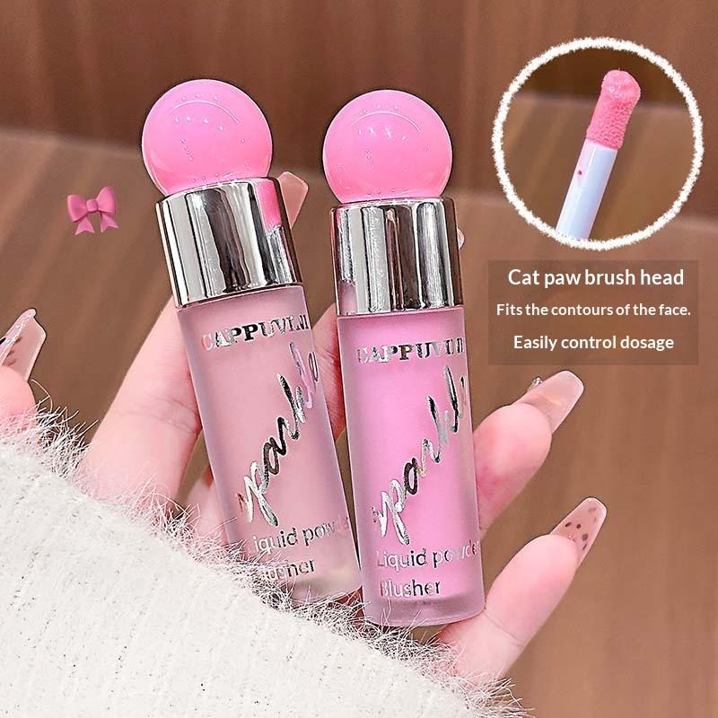 Cappuvini Gloss Clear Water-Like Blush Liquid Sweet Girl'S Energetic Blush For Daily Whitening Naturally Breathable Lightweight