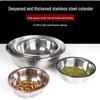 SIFAR Stainless Steel Draining Rice Washing Basin