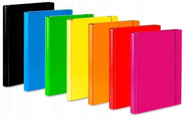 Teczka Skrzydłowa Z Gumką Caribic Czarna 9028