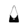 Minimalistisk Kæde Fløjls Tote Taske Dame Tasker Sort SB1WG0057P6426T8013