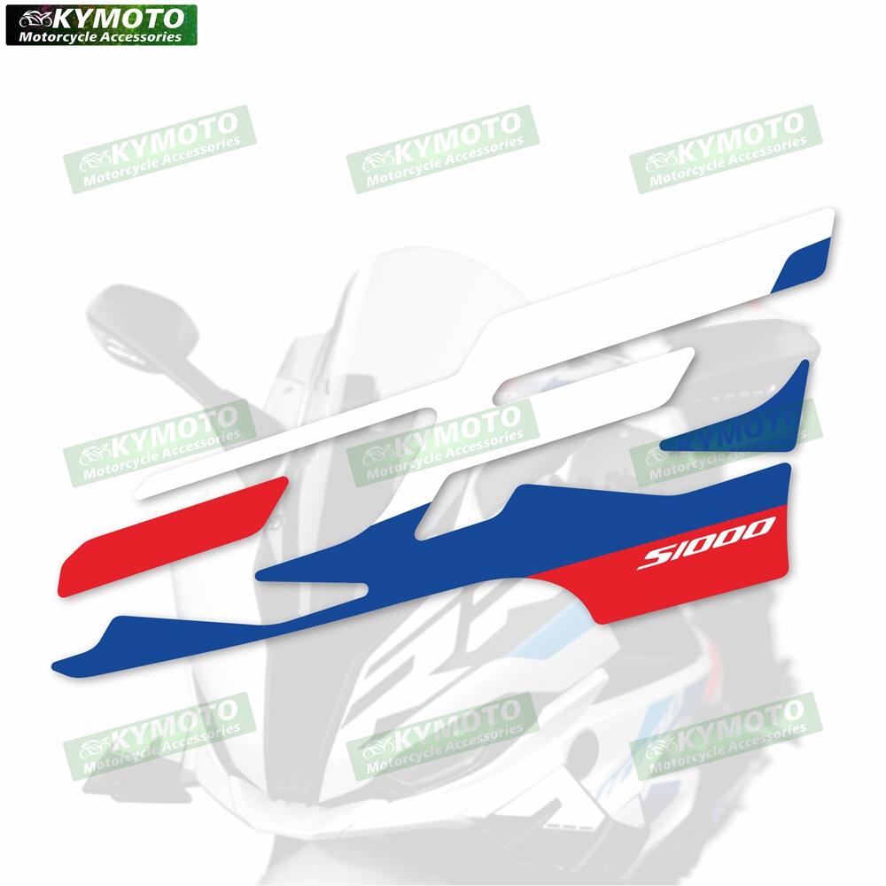 Для S1000RR 2019 2010 2021 2022 2023 Аксессуары для мотоциклов Передний обтекатель фары Светоотражающая наклейка Декоративные наклейки