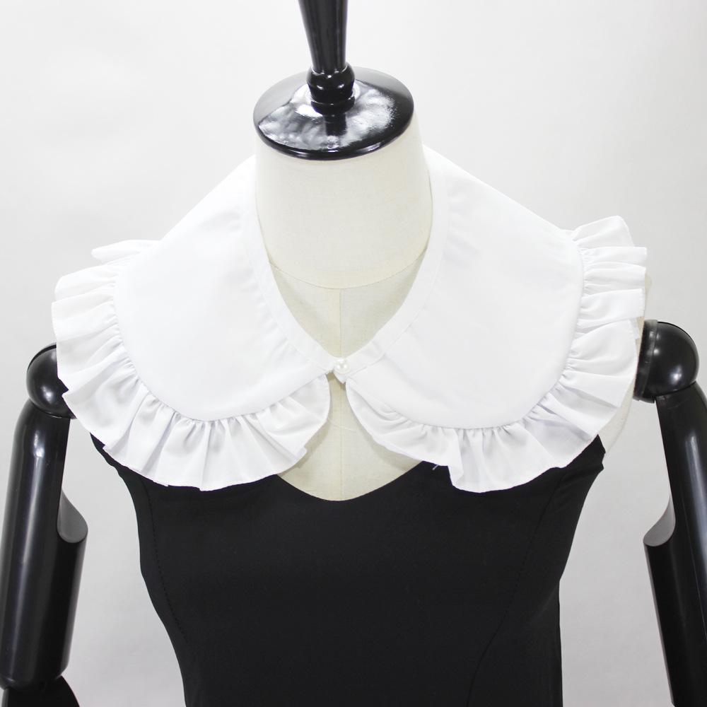 Cotton White Collar Pleated Peter Pan Fake Collar Shawl Decorative Collar, Hot Sale