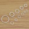10pcs Close Ring Real Pure Solid 925 Sterling Silver Sealed Closed Jump Rings Split Ring Key Chain Jewelry Making Findings