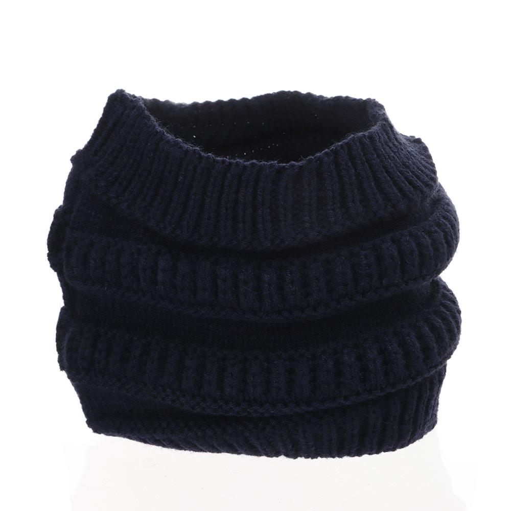 Thicken Turban Hair Accessories Headwear Ear Warmer Hair Band Knitting Headband Ponytail Beanie Hat
