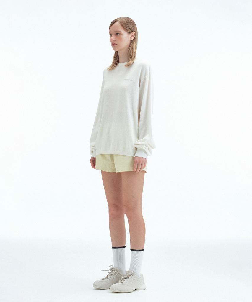 REST&RECREATION Layered Crew Neck Knit - Ivory
