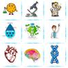 50 Experimental Device Stickers, Physics and Chemistry Equipment, Cartoon Stickers, Pharmacist Chemical Equations, Personal Stickers