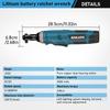 Rechargeable 90° Right Angle Electric Ratchet Wrench with Lithium Battery