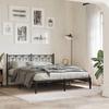 VidaXL Metal Bed Frames Without Mattress and Headboard Black 160x200 Cm 376131