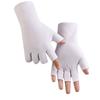 Student writing warm gloves autumn and winter half-finger gloves German velvet cationic men's and women's touch screen dew five-finger manicure