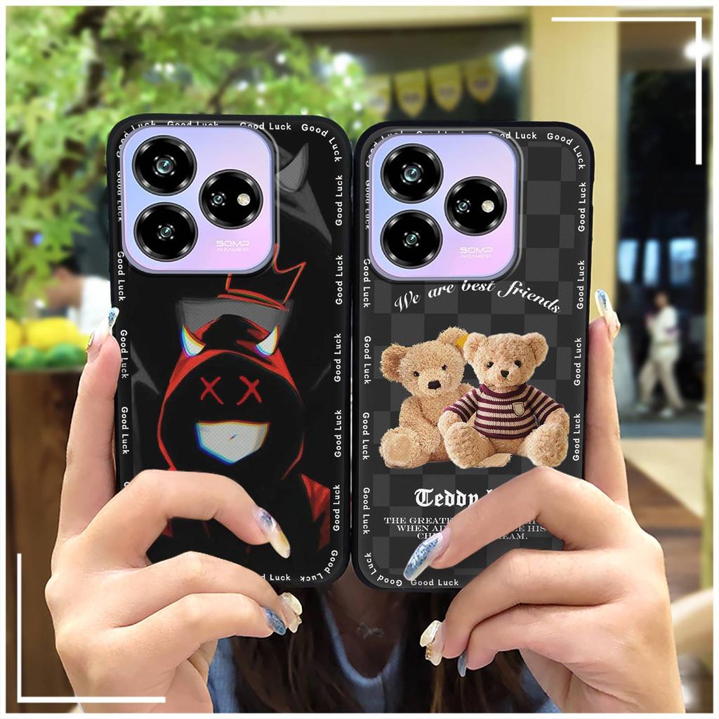 Full Wrap Cute Phone Case For ZTE Blade V60 Design/Axon 60 Lite Shockproof Silicone Durable Phone Protector Graffiti TPU