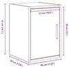 VidaXL Armoires murales de garage 2 pcs blanc bois d'ingénierie, armoire, placard mural de garage, armoire à outils murale 860608