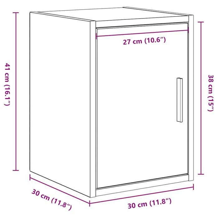 VidaXL Armoires murales de garage 2 pcs blanc bois d'ingénierie, armoire, placard mural de garage, armoire à outils murale 860608