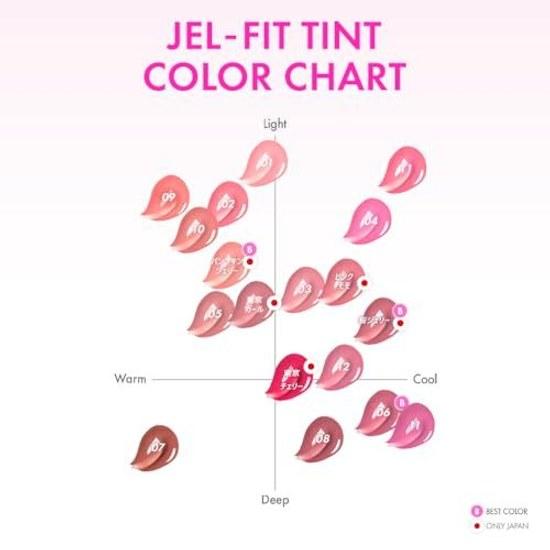 AMUSE Gel Fit Tint #Japan Limited Tokyo Girl (18 Colors) Lip Long-lasting Moisturizing Glossy Juicy Finish Lightweight Feel High Adherence Neutral