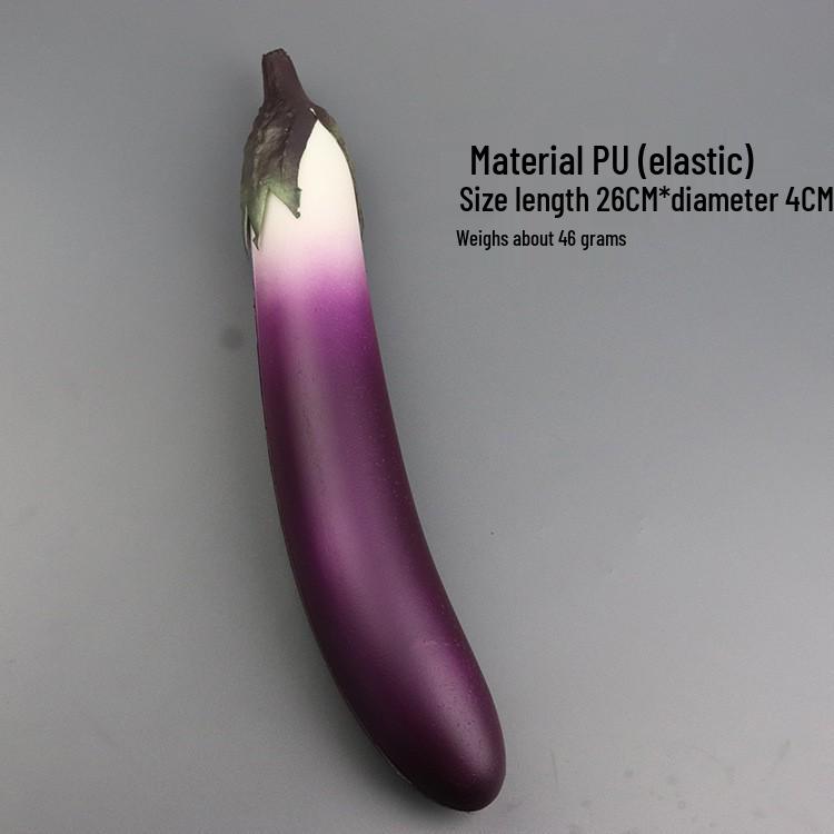 Simulation Cucumber and Eggplant Model for Photography Props and Window Display