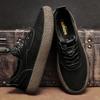 Fashion High Quality Men's Casual Shoes Breathable Summer Leather Shoes Wear-resistant Work Shoes Fashionable Flat Outdoor Sports Shoes