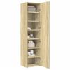 VidaXL Highboard Sonoma Oak 45x42.5x185 Cm Engineered Wood, Sideboard, Storage Cabinet, Side Panel, Cabinet, 3281408