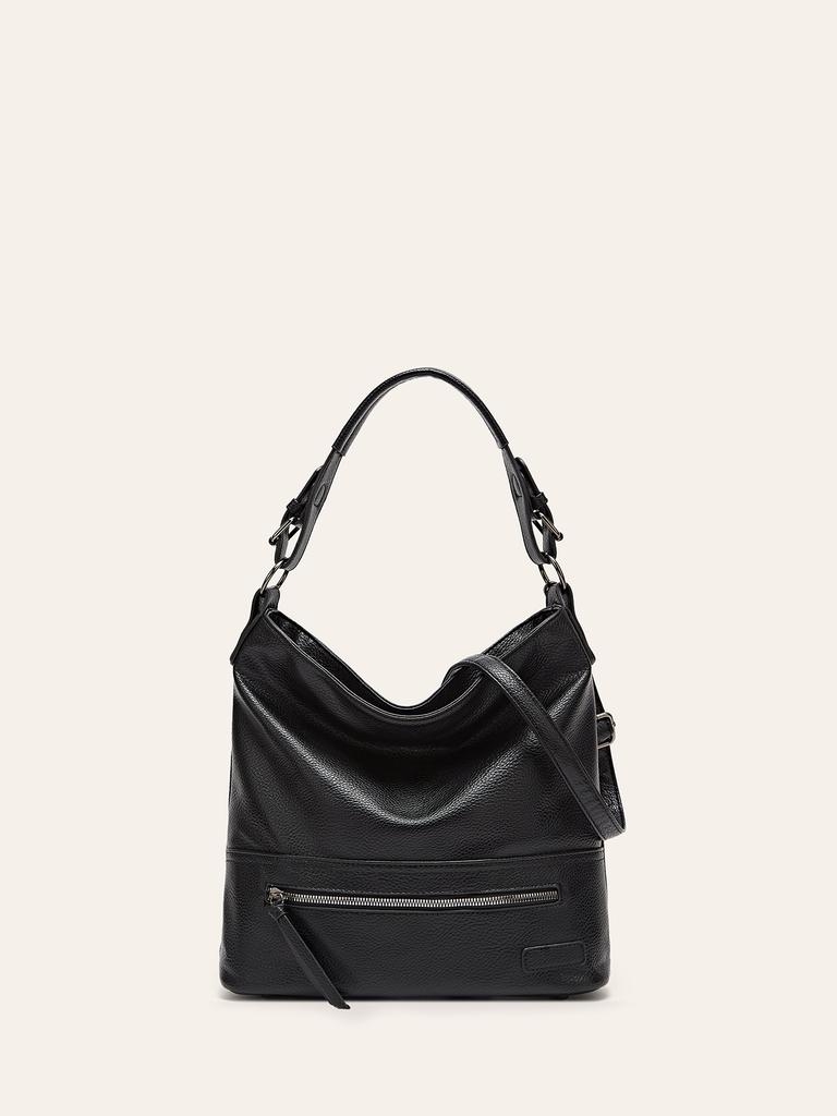 Large-capacity bag women's new simple shoulder underarm bag commuting tote bag soft leather casual handbag