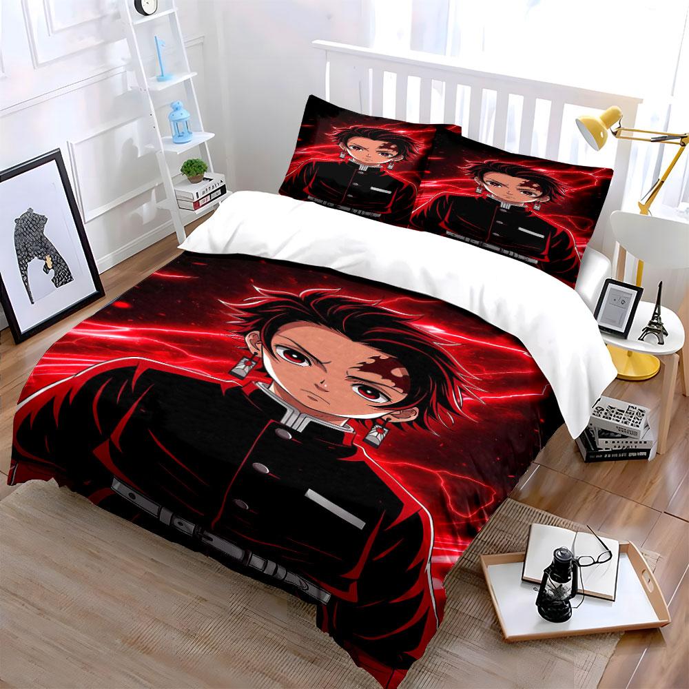 Character with Red Lightning. Bedding Sets Duvet Cover Sets Duvet Covers Pillowcases(1 * Duvet Cover 2 * Pillowcases Without Duvet Insert)