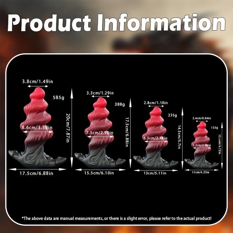 Wearable Silicone Plug, Spiral Texture Design, Soft Liquid Silicone, Flexible Comfortable Fit, Premium Collection, Discreet Packaging