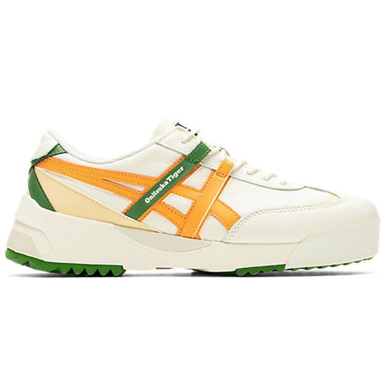 Onitsuka Tiger Delegation Leather Comfortable Durable Low-Top Casual Shoes Unisex sneaker Beige Green 1183A559-107
