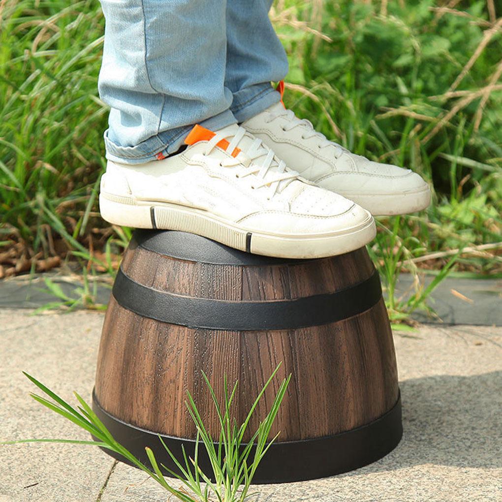 Imitation Barrels Flowerpot Household Yard Decoration Gardening Accessory Indoor Plant Pot Planter Round Bucket