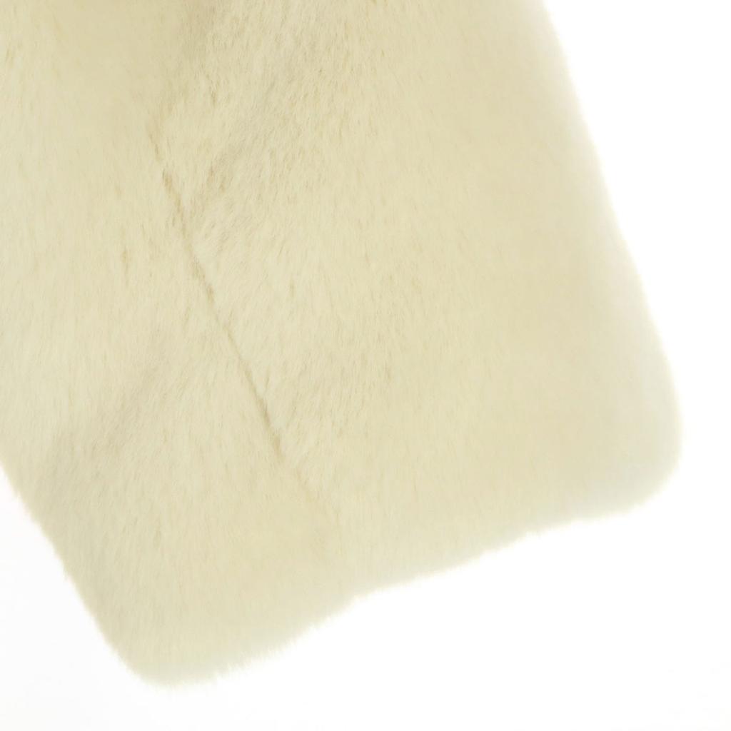 unused URBAN RESEARCH Long sleeve fake Fur coat F white Women Used