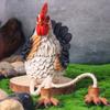 2pcs Resin Garden Animal Ornament Decorative Turkey Statue Funny Miniature Figurine Sculpture  Yard