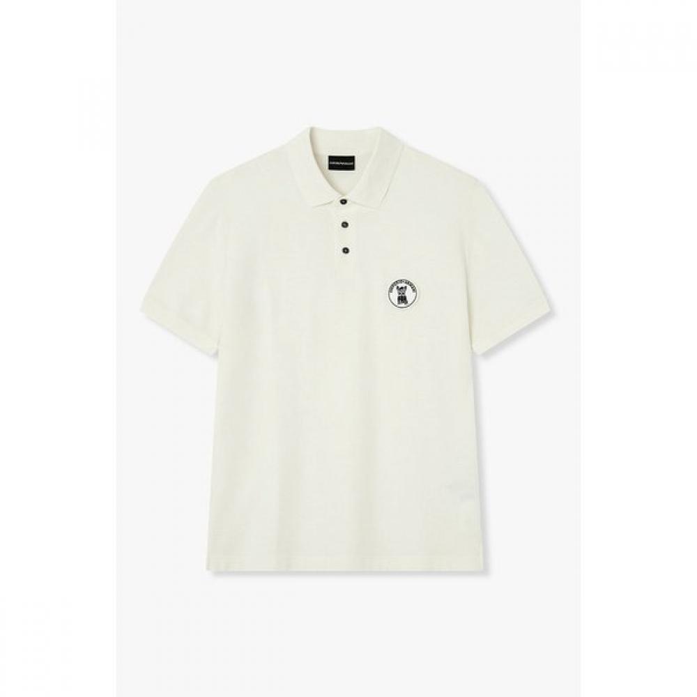 Emporio Armani Men S Dog Patch Pique Polo Shirt A516126052 S
