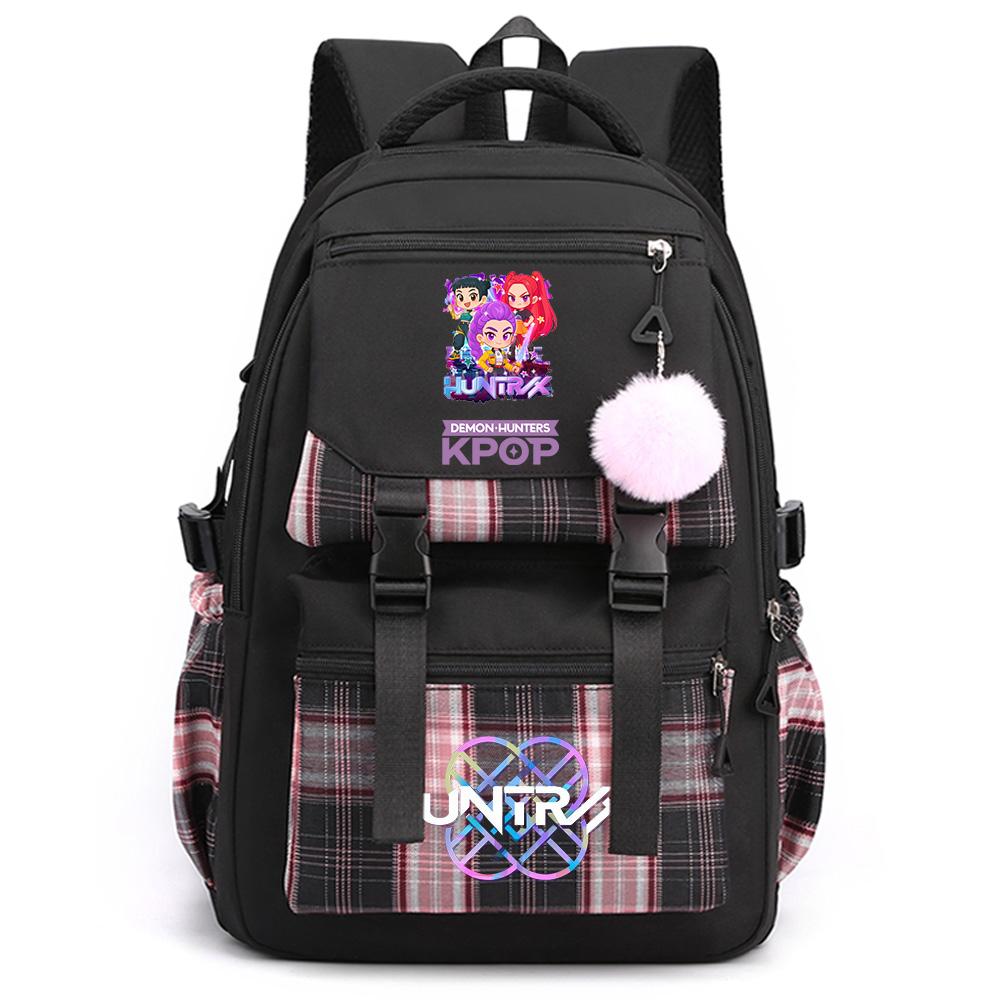 Anime Cute Cartoon K-Pop Printed Large Capacity Backpack for Teenger Student Girl Boy Schoolbag Bookbag Kid Gift Women Waterproof Travel Bag Mochila