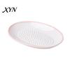 Ceramic Garlic Grater Plate for Food Prep, Multifunctional Ginger Grinder Bowl Mincer Dish, Non Slip Masher Cheese Nutmeg Grinding